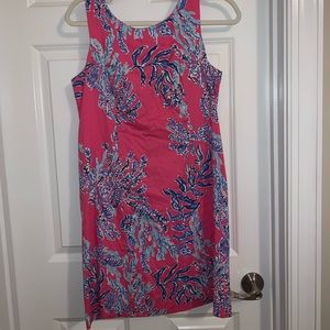 Lilly Pulitzer pink and blue coral dress